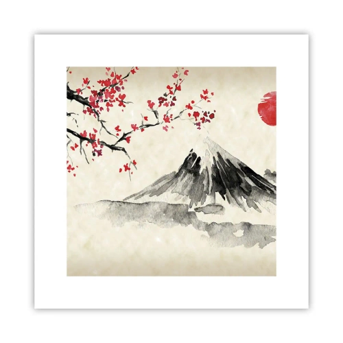 Affiche - Poster - Tomber amoureux du Japon - 30x30 cm