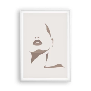 Affiche dans un cadre blanc - Poster - Fait de lumière et d'ombre - 70x100 cm