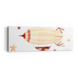 Impression sur toile - Image sur toile - Dirigeable - 90x30 cm