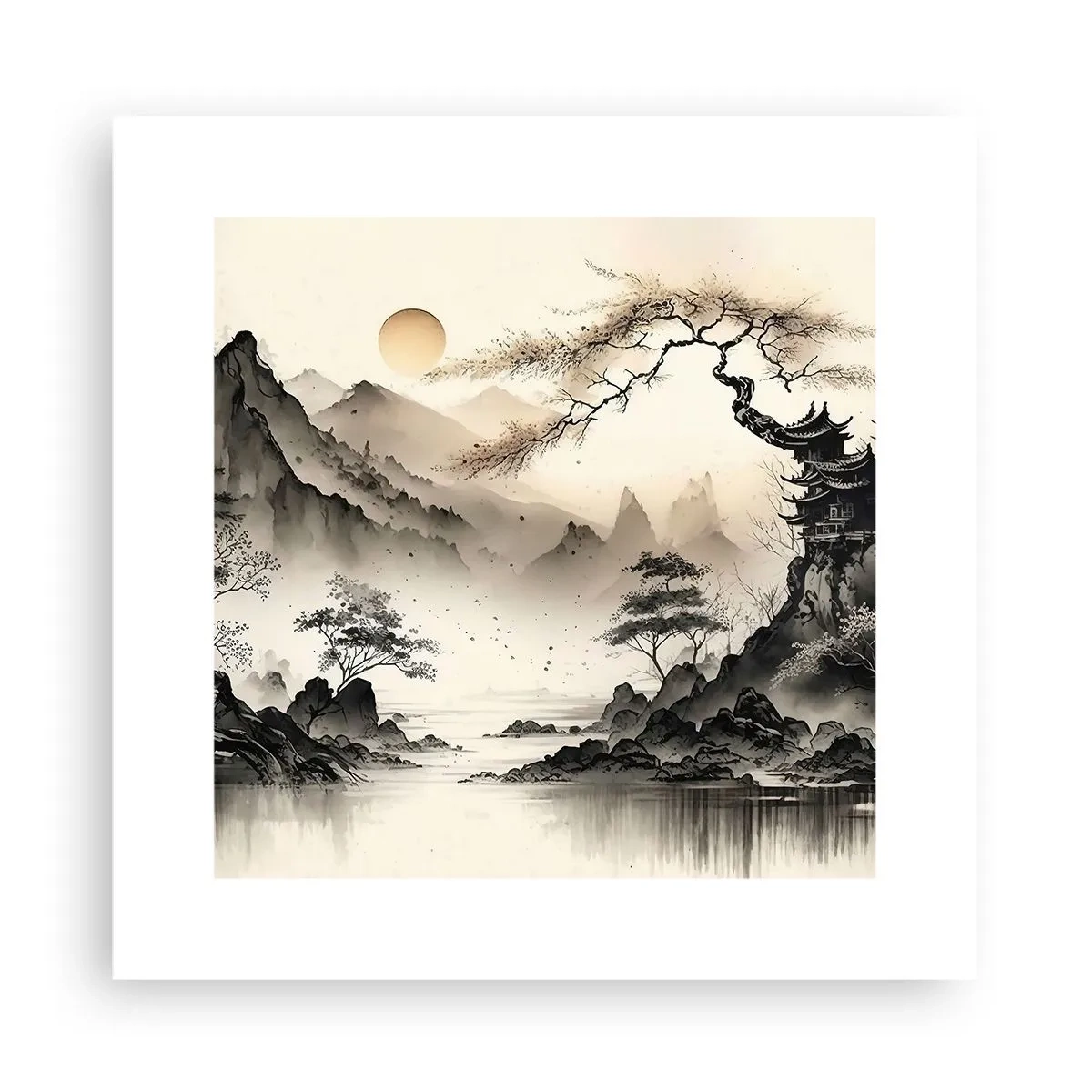 Affiche - Poster - Le charme unique de l'Orient - 30x30 cm