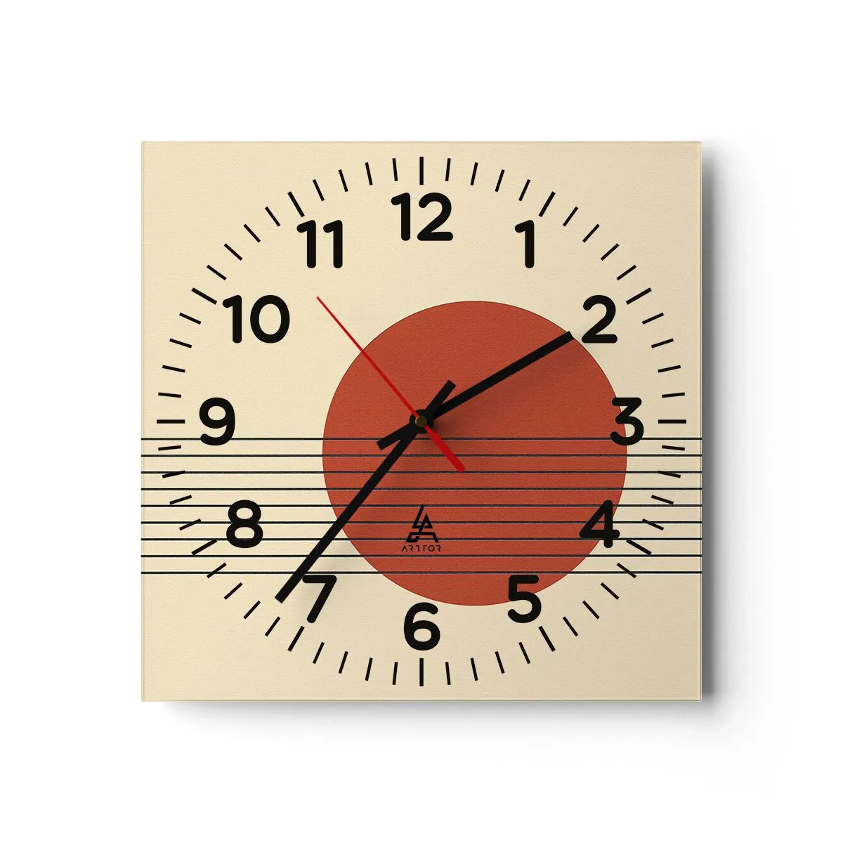 Horloge murale - Pendule murale - Aux alentours et plus loin - 30x30 cm