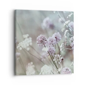 Impression sur toile - Image sur toile - Herbes douces en filigrane - 30x30 cm