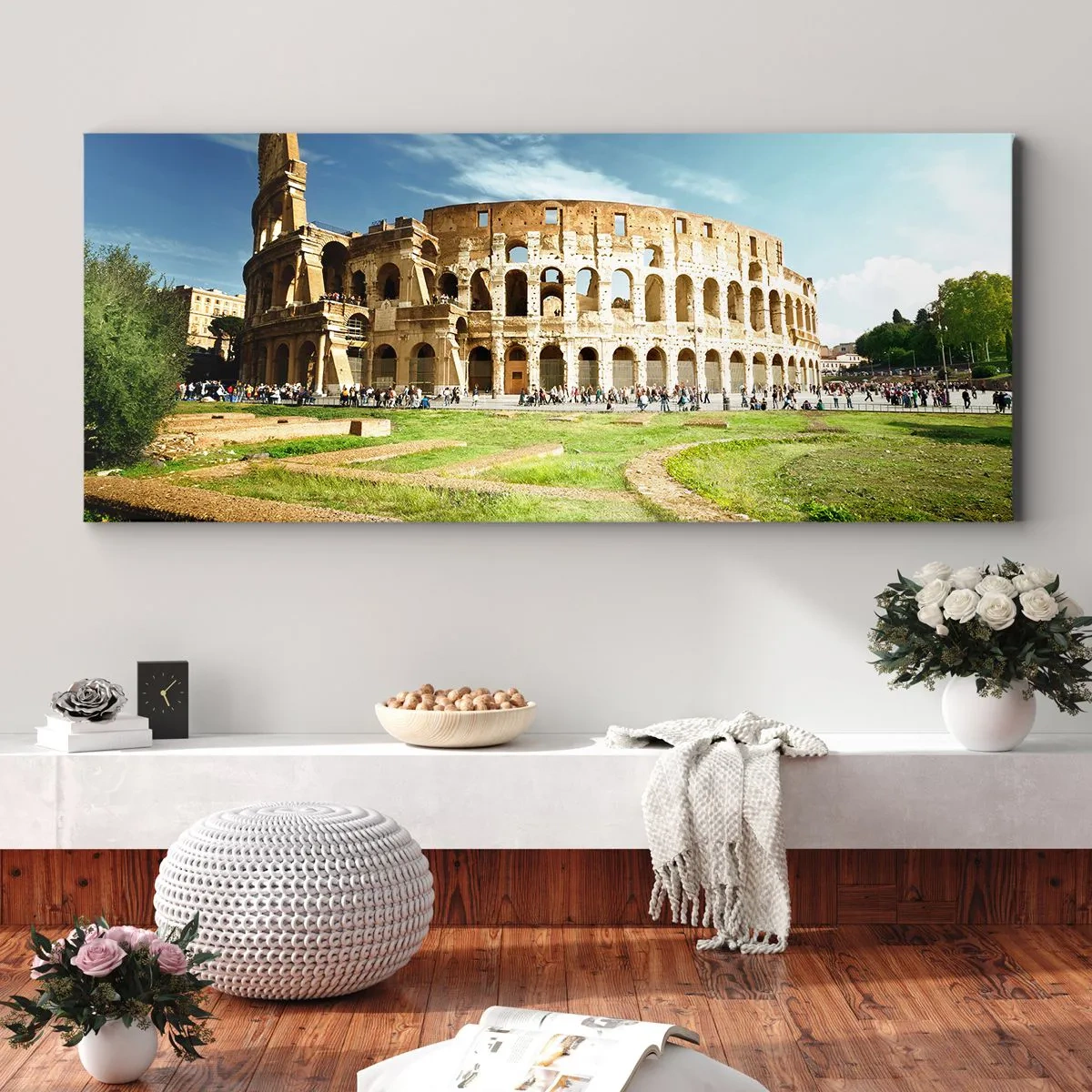 Impression sur toile - Image sur toile - On entend encore la détonation de l'arme - 100x40 cm