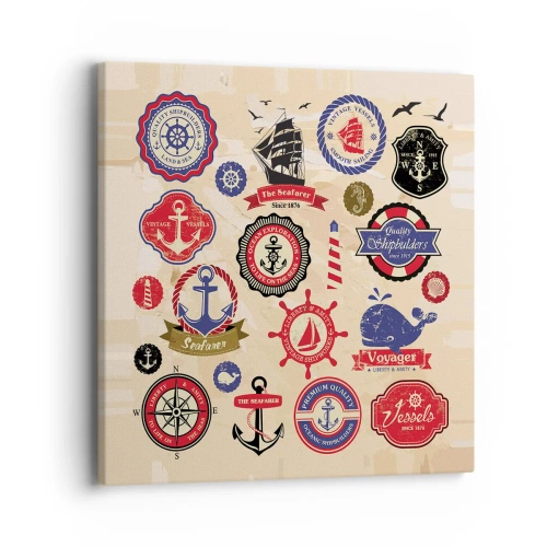 Impression sur toile - Image sur toile - La fraternité de la voile - 40x40 cm