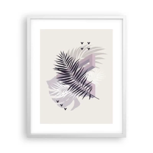 Affiche dans un cadre blanc - Poster - L'ombre de l'obscurité - 40x50 cm