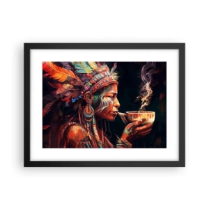 Affiche dans un cadre noir - Poster - Rituel magique - 40x30 cm