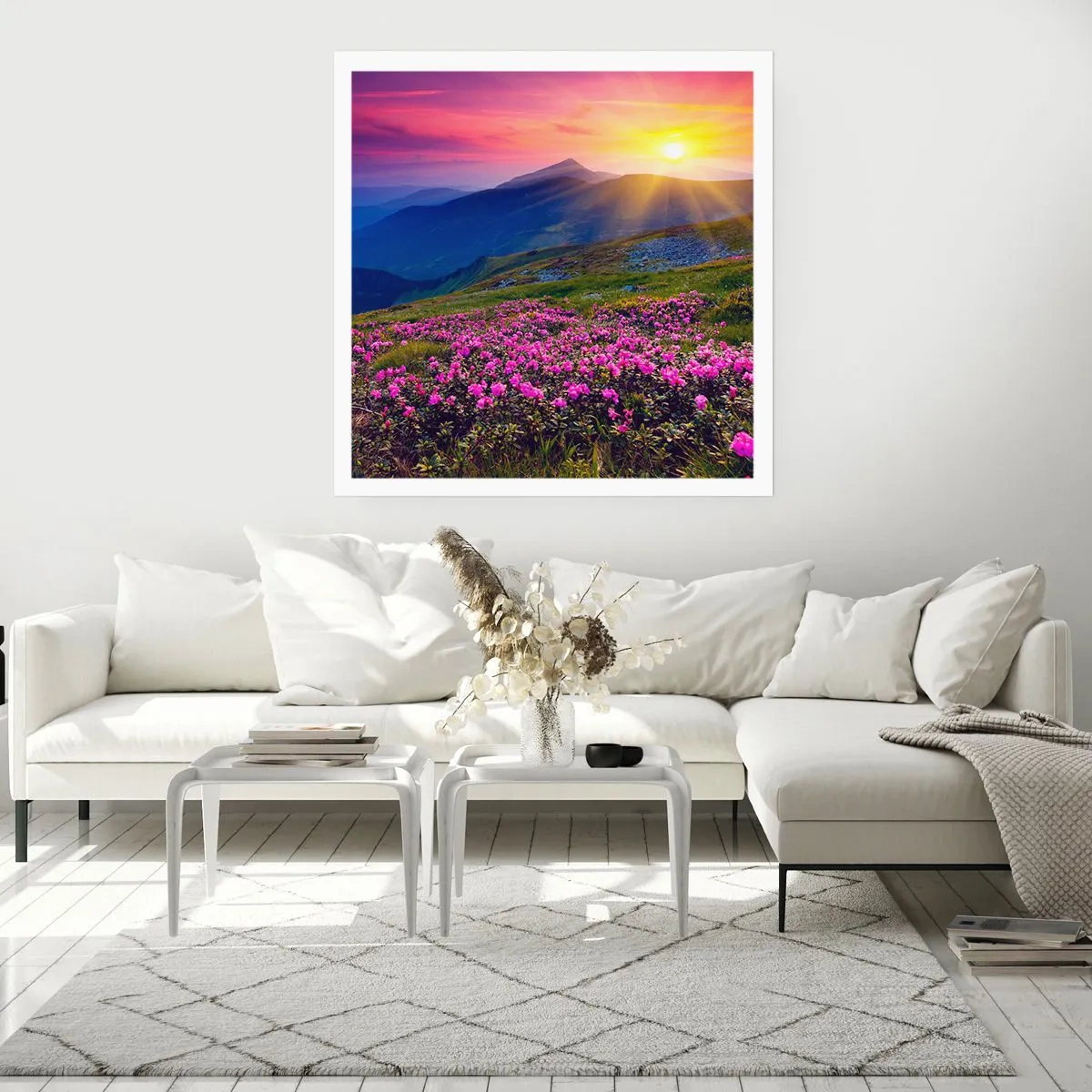 Affiche - Poster - … Et autour, ça sent le pin des montagnes et l'odeur de la prairie - 40x40 cm