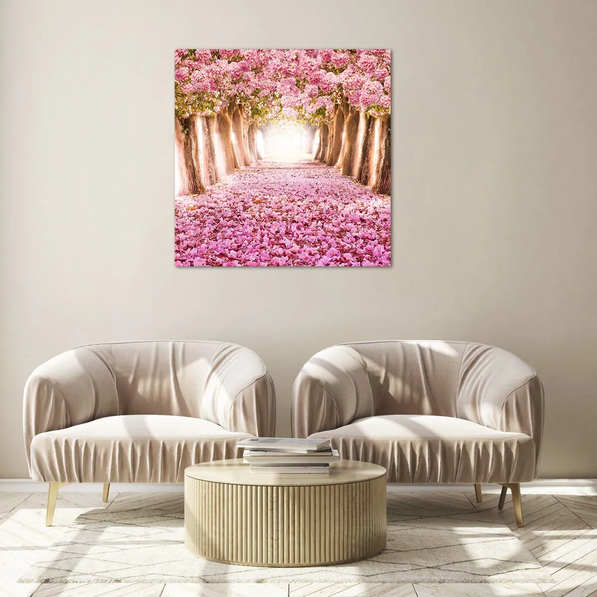 Impression sur verre - Image sur verre - La route du paradis - 50x50 cm