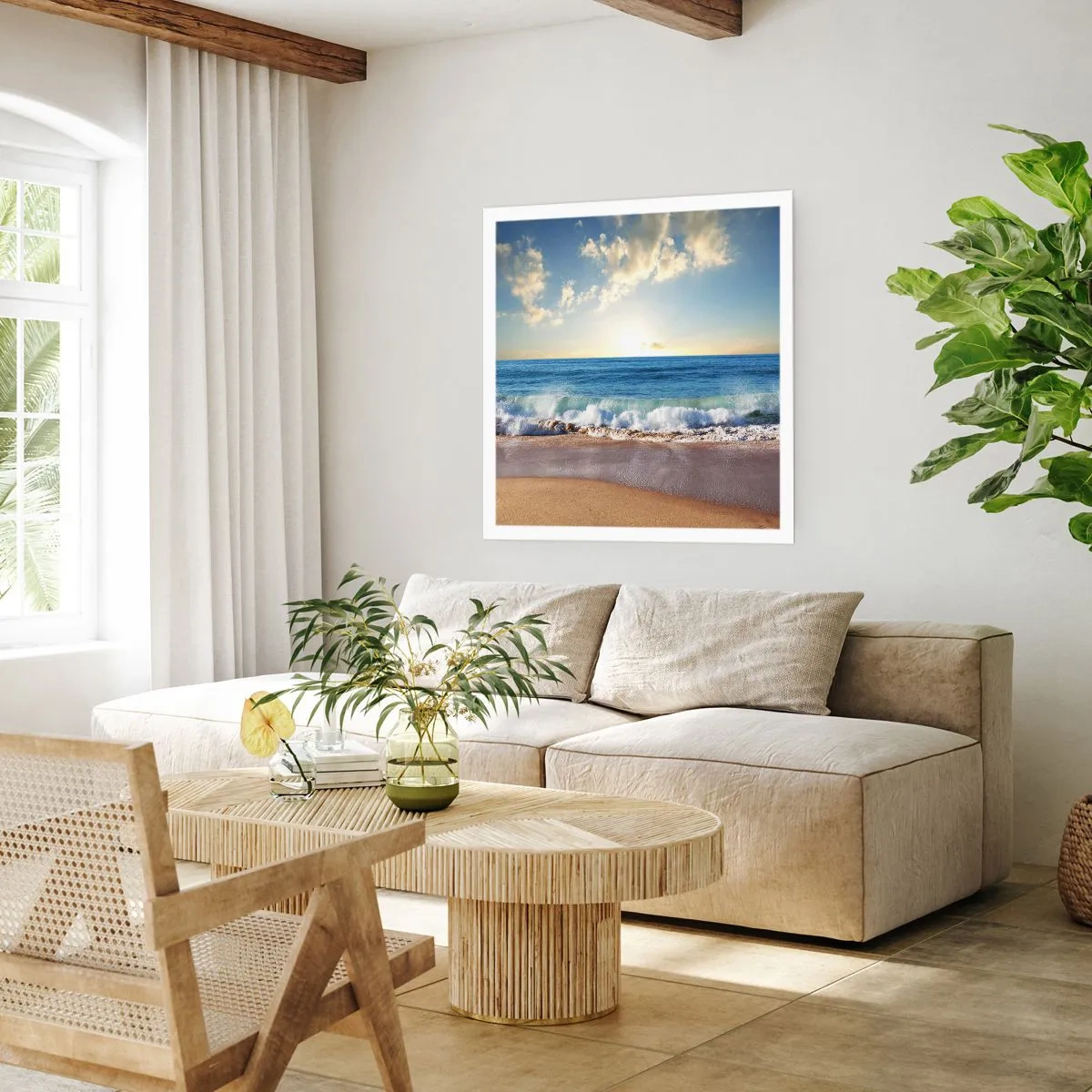 Affiche - Poster - Mouvement et immobilité à la fois - 60x60 cm