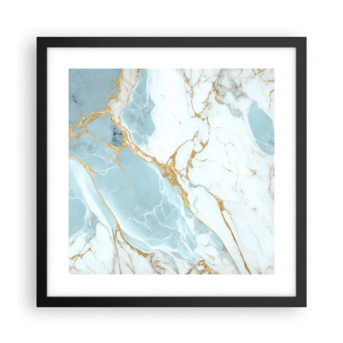 Affiche dans un cadre noir - Poster - Richesse en pierre - 40x40 cm