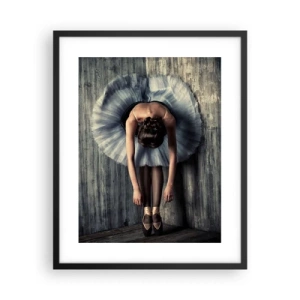 Affiche dans un cadre noir - Poster - Quand la musique s'arrête - 40x50 cm