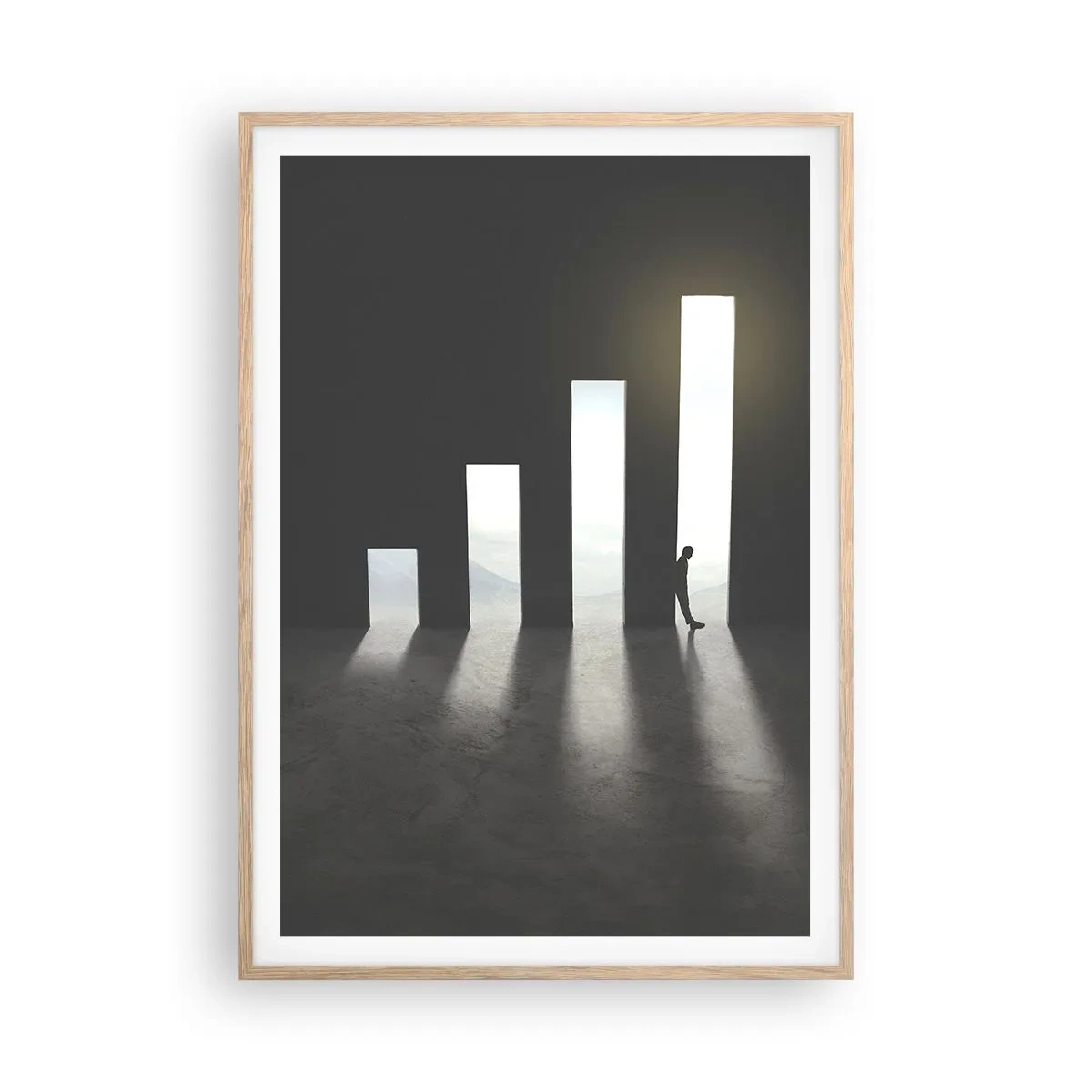 Affiche dans un chêne clair - Poster - Succès – impression - 70x100 cm