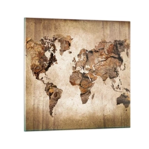 Impression sur verre - Image sur verre - Découverte du monde - 70x70 cm