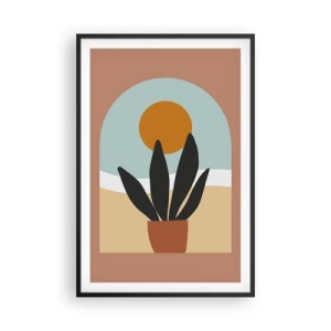 Affiche dans un cadre noir - Poster - Petits bonheurs - 61x91 cm