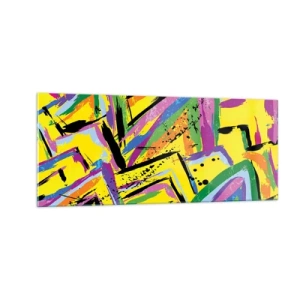 Impression sur verre - Image sur verre - Jusqu'à ce qu'il crie de joie - 100x40 cm