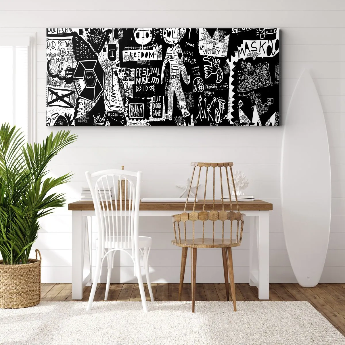 Impression sur toile - Image sur toile - Jeunesse spirituelle de loi et de joie - 100x40 cm