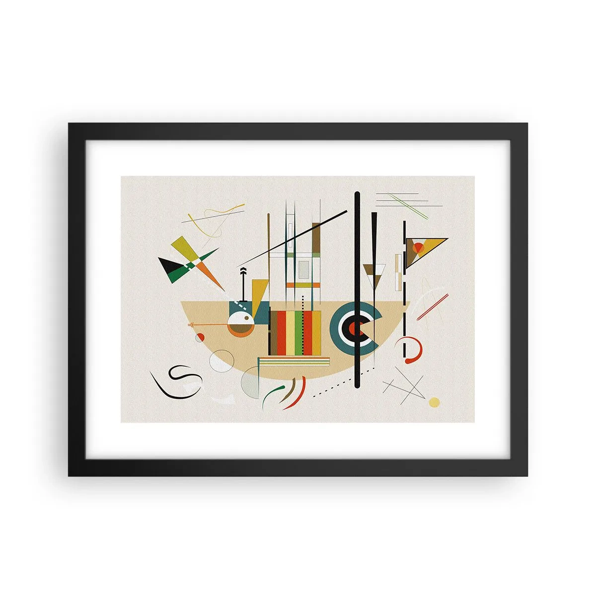 Affiche dans un cadre noir - Poster - Et le monde s’amuse - 40x30 cm