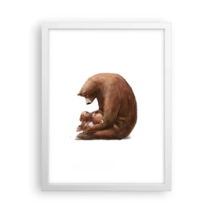 Affiche dans un cadre blanc - Poster - Faites de beaux rêves les enfants - 30x40 cm