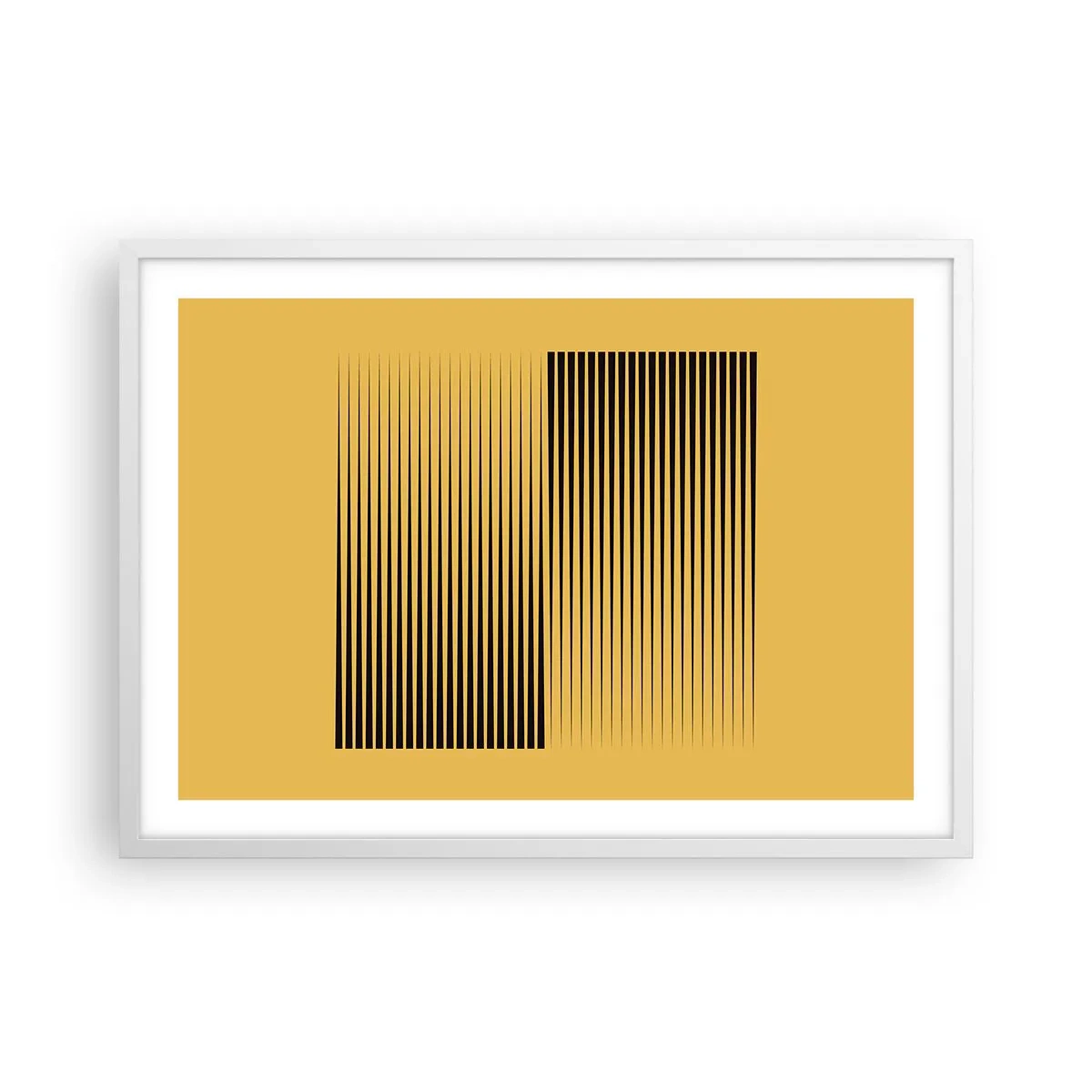 Affiche dans un cadre blanc - Poster - Cadre opposé - 70x50 cm