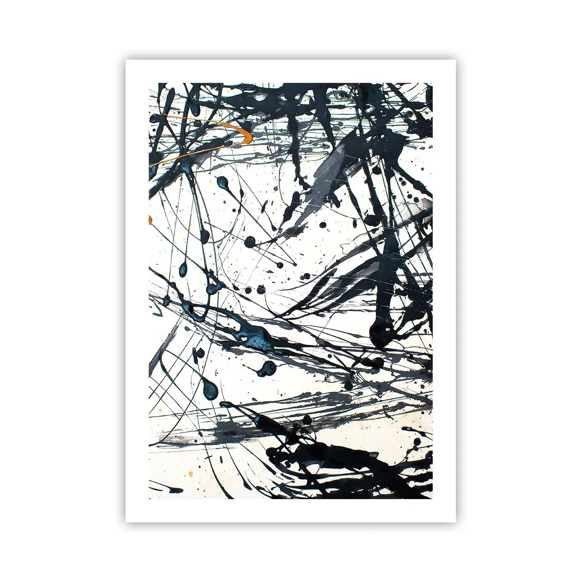 Affiche - Poster - Lignes abstraites expressives sur fond blanc - 50x70cm - Ca a du sens ou ça n'en a pas ? - Décoration murale moderne pour le salon et la chambre ARTTOR