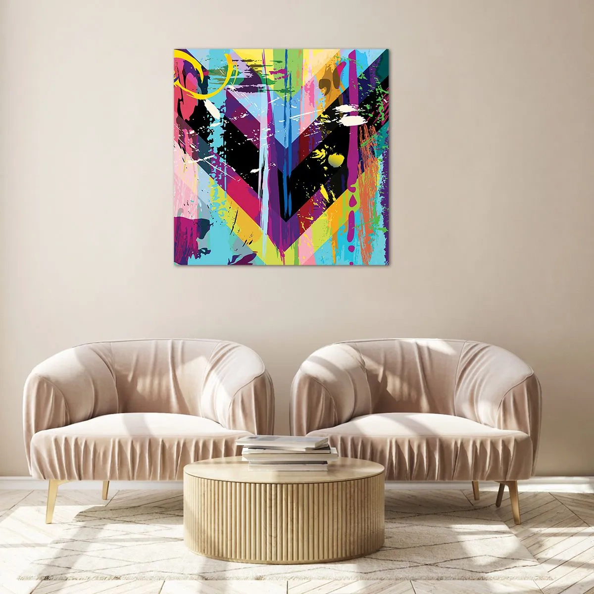 Impression sur verre - Image sur verre - De haut en bas - 30x30 cm