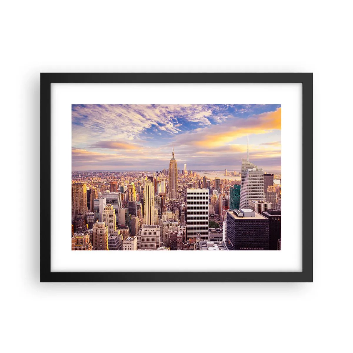 Affiche dans un cadre noir - Poster - Atteindre les nuages eux-mêmes - 40x30 cm