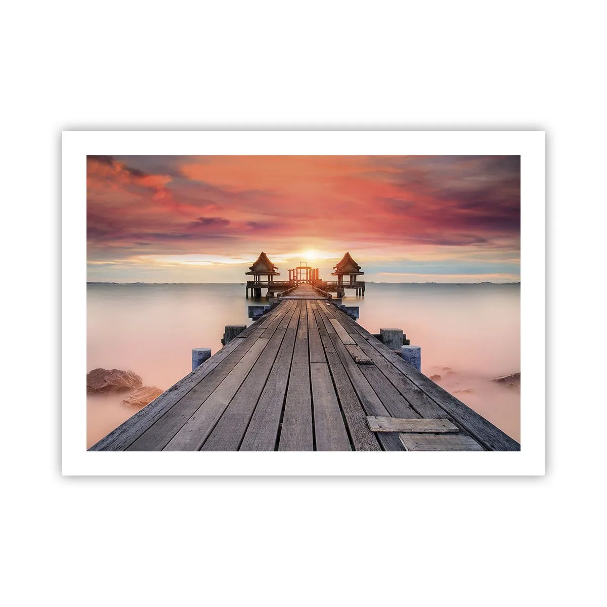 Affiche - Poster - L'Ouest à l'Est - 70x50 cm