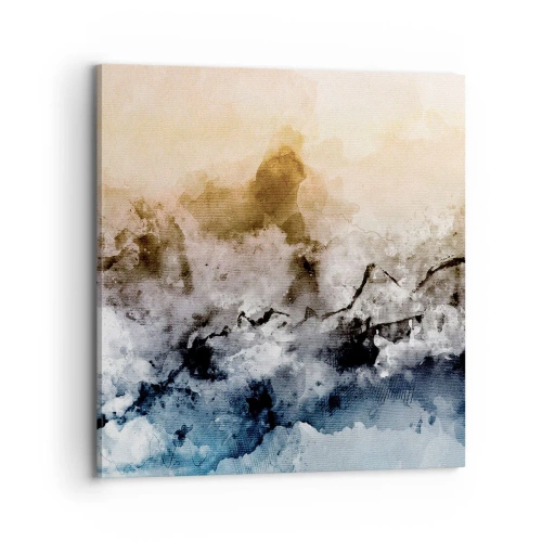 Impression sur toile - Image sur toile - Noyé dans un nuage de brouillard - 70x70 cm