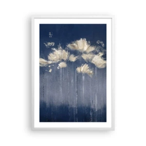 Affiche dans un cadre blanc - Poster - Comme des pétales au vent - 50x70 cm