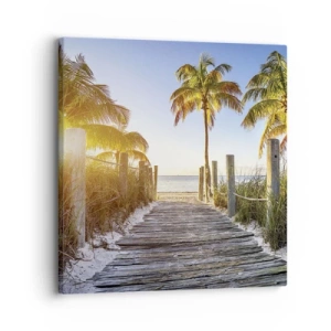 Impression sur toile - Image sur toile - Directement au paradis - 30x30 cm