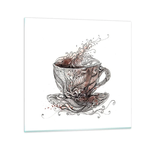 Impression sur verre - Image sur verre - Du thé, bon pour tout - 40x40 cm