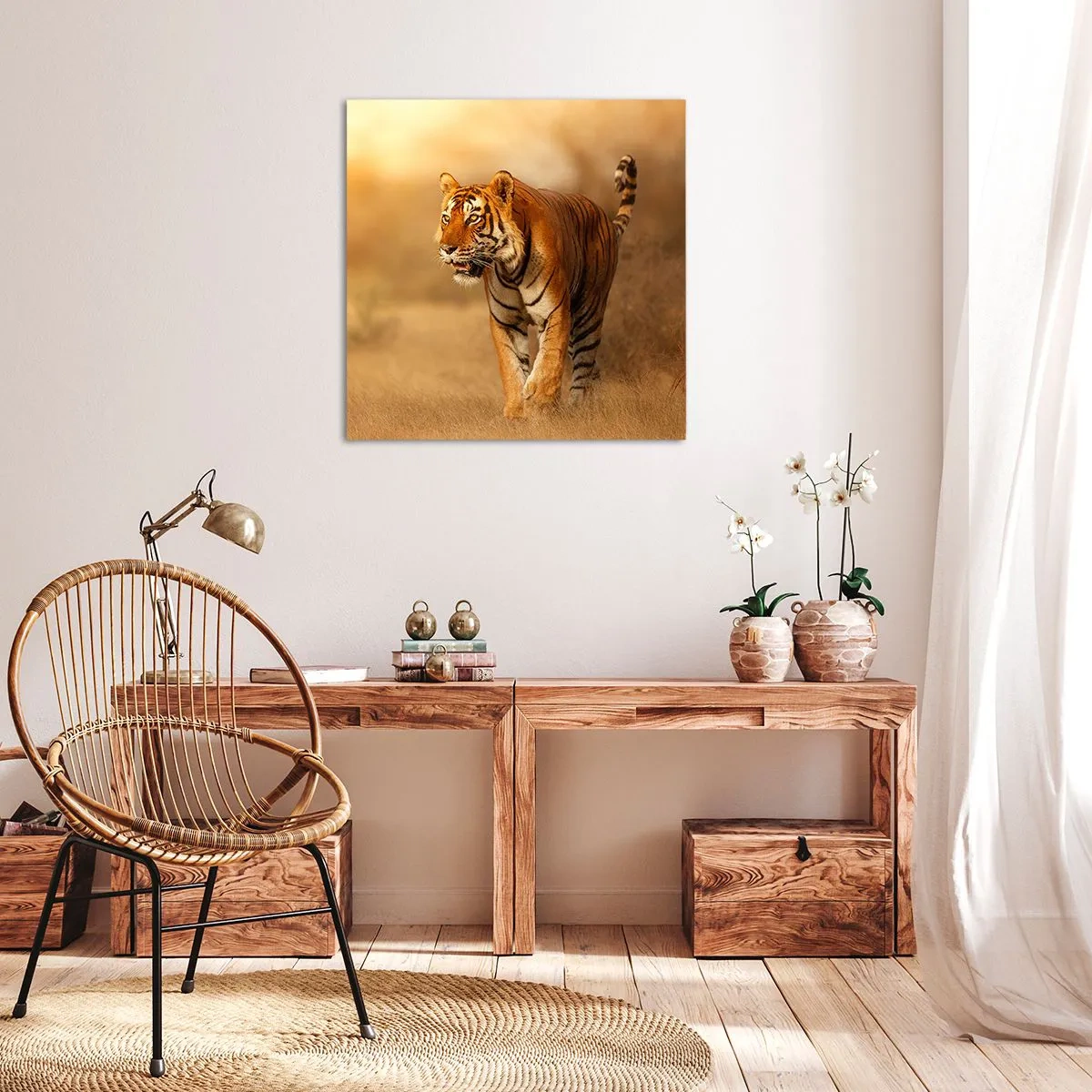 Impression sur toile - Image sur toile - Avant l'attaque - 50x50 cm