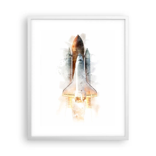 Affiche dans un cadre blanc - Poster - Des explorateurs pour commencer - 40x50 cm