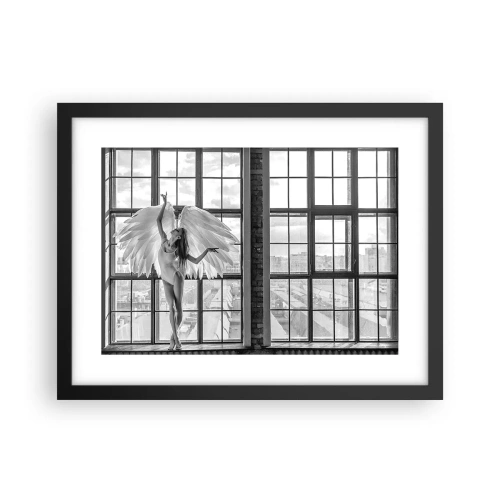 Affiche dans un cadre noir - Poster - La ville des anges? - 40x30 cm