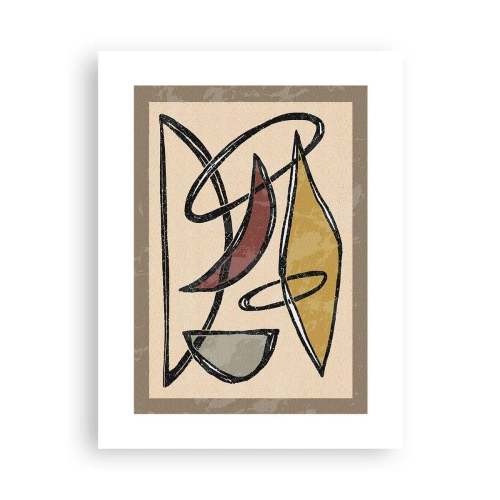 Affiche - Poster - Composition – arcs et ovales - 30x40 cm