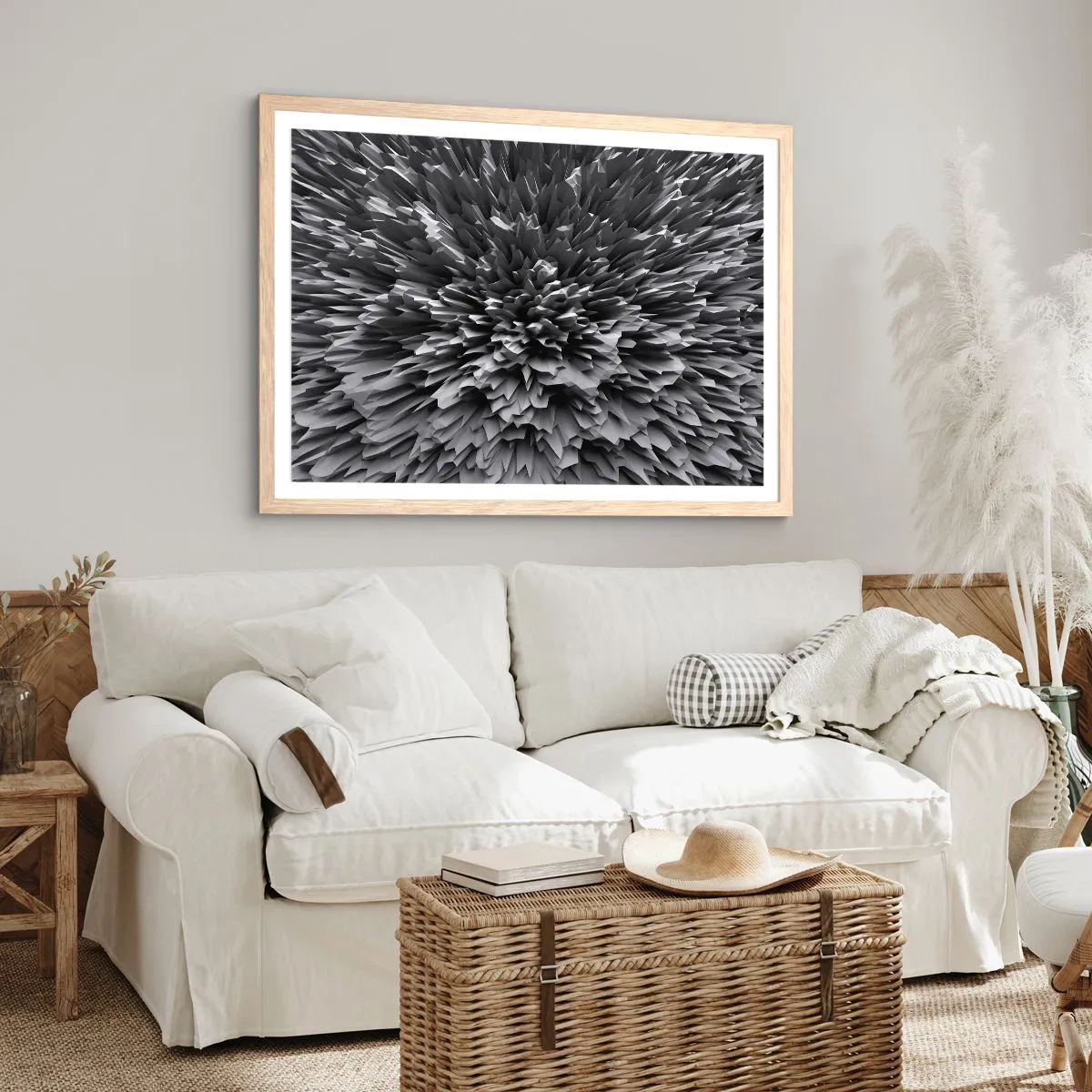 Affiche dans un chêne clair - Poster - Ça ne peut pas être plus dur que ça - 91x61 cm