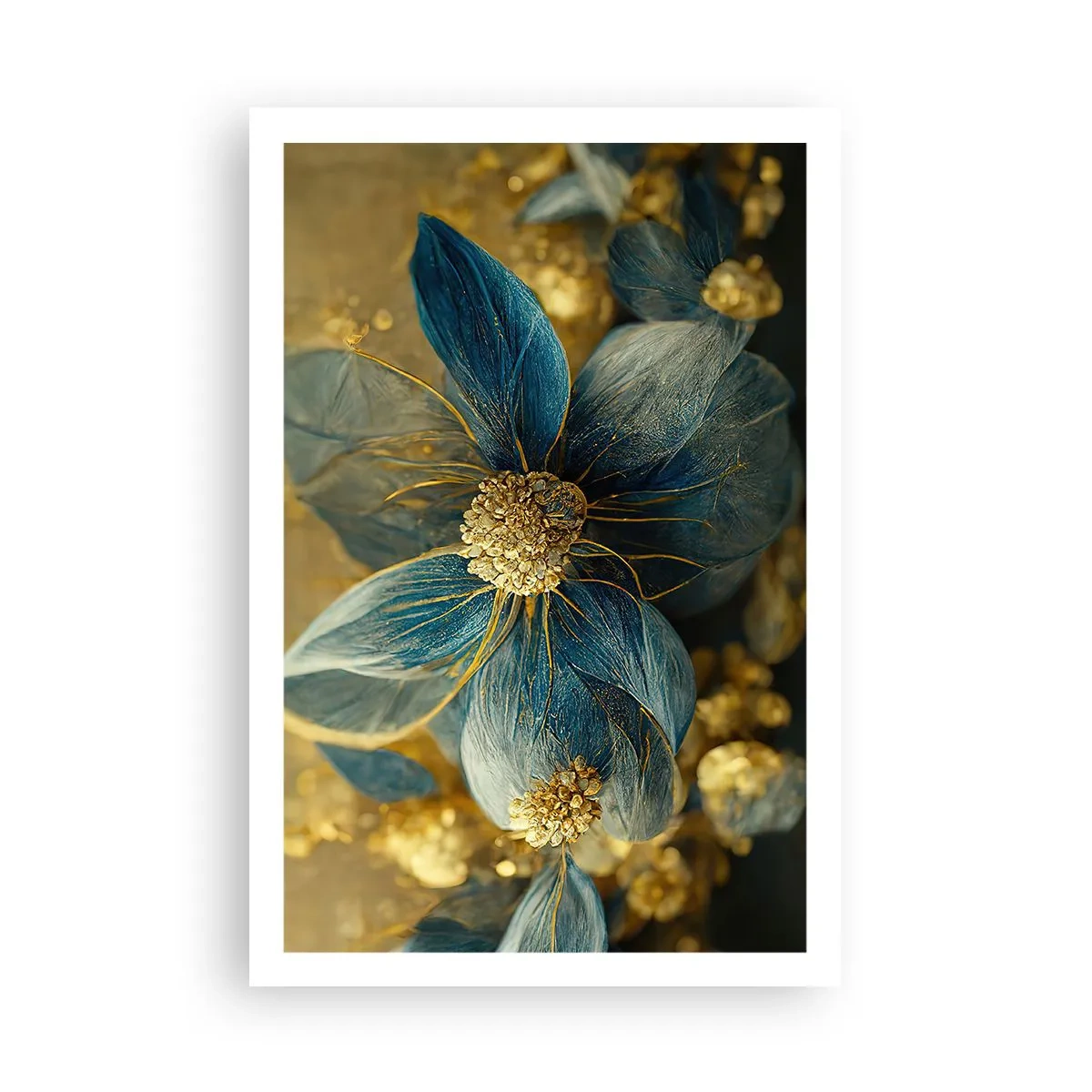 Affiche - Poster - Fleurir avec de l'or - 61x91 cm