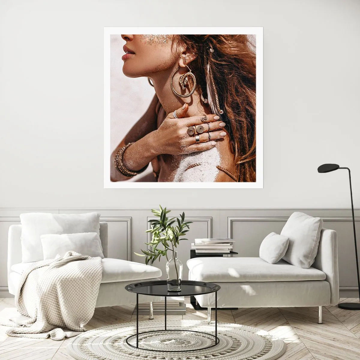 Affiche - Poster - Reine des plages sauvages - 50x50 cm