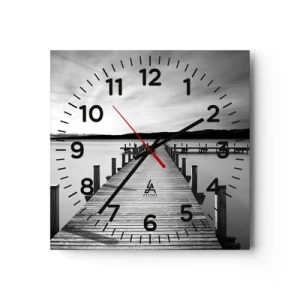 Horloge murale - Pendule murale - Au point d'eau - la paix - 30x30 cm