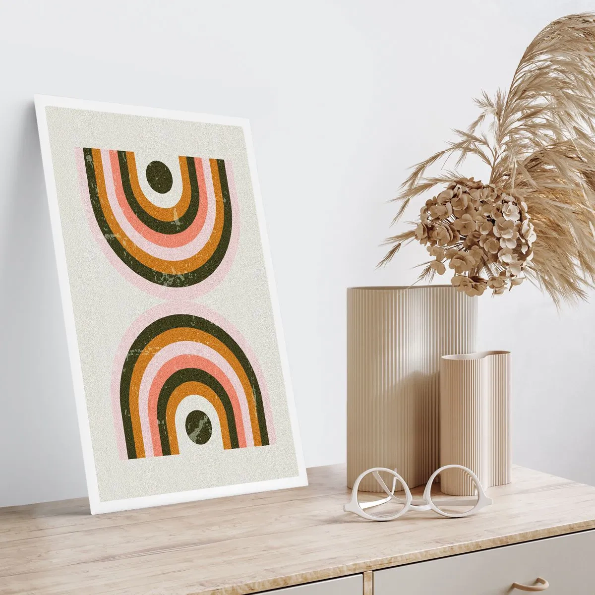 Affiche - Poster - Abstraction jumelle - 70x100 cm