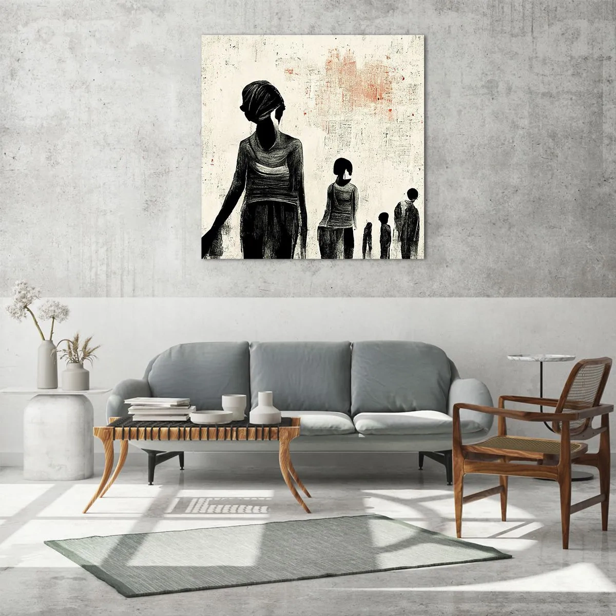 Impression sur verre - Image sur verre - Contre la solitude - 60x60 cm