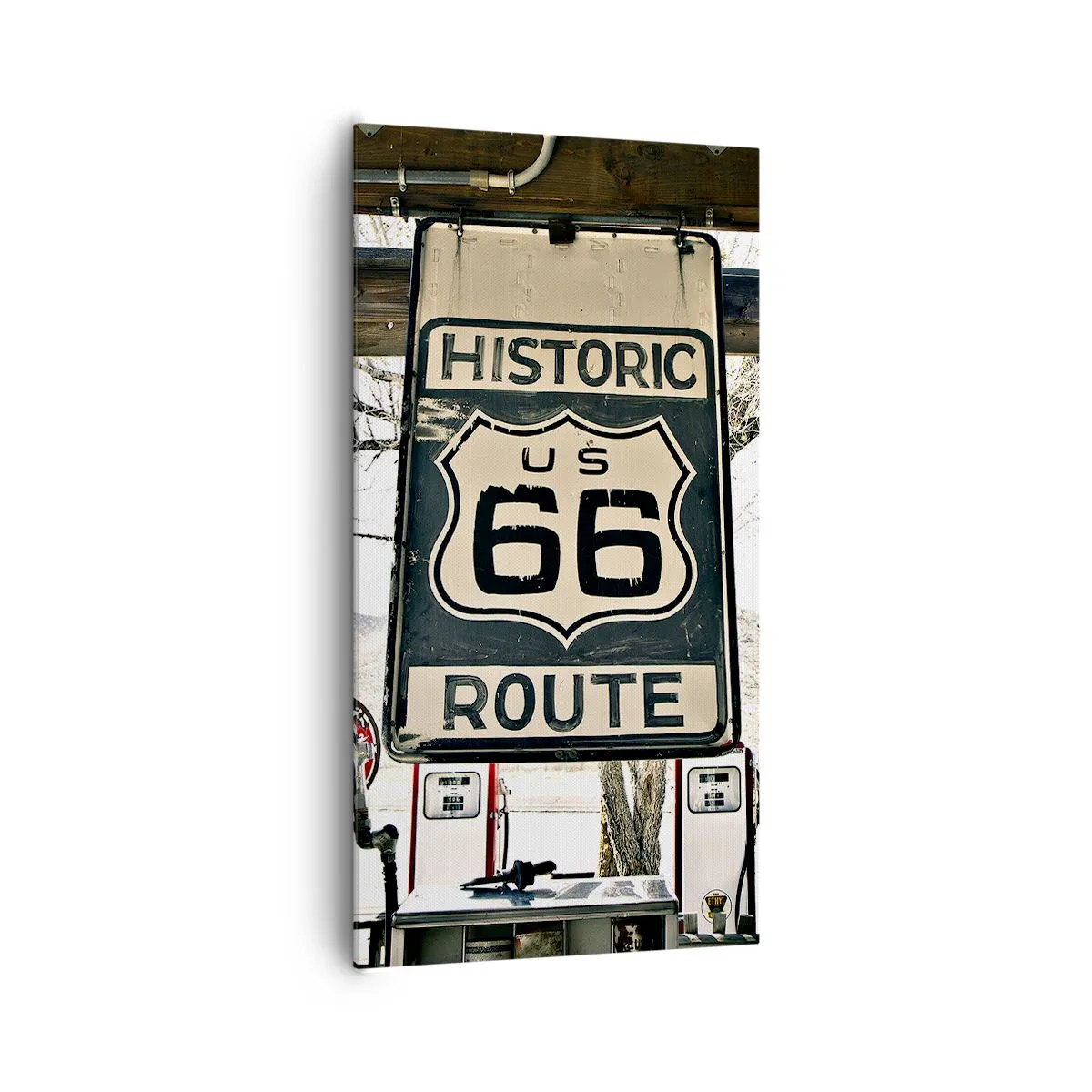 Impression sur toile - Image sur toile - Voyage rétro américain - 65x120 cm