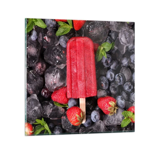 Impression sur verre - Image sur verre - Le goût d’un été chaud - 40x40 cm