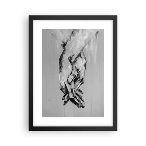 Affiche dans un cadre noir - Poster - Début... - 30x40 cm