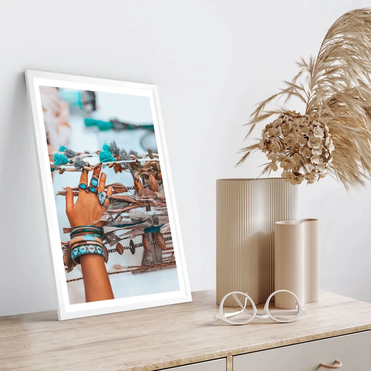 Affiche dans un cadre blanc - Poster - Trésor local - 70x100 cm