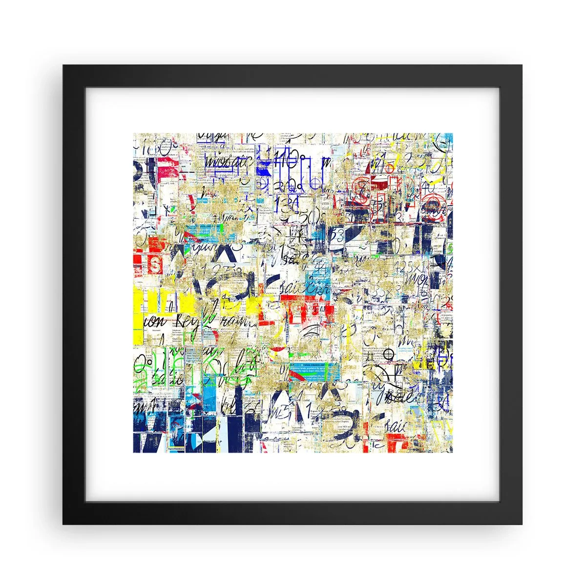 Affiche dans un cadre noir - Poster - Ca fait juste plaisir aux yeux - 30x30 cm