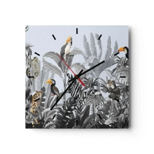 Horloge murale - Pendule murale - Conte de fées africain - 40x40 cm