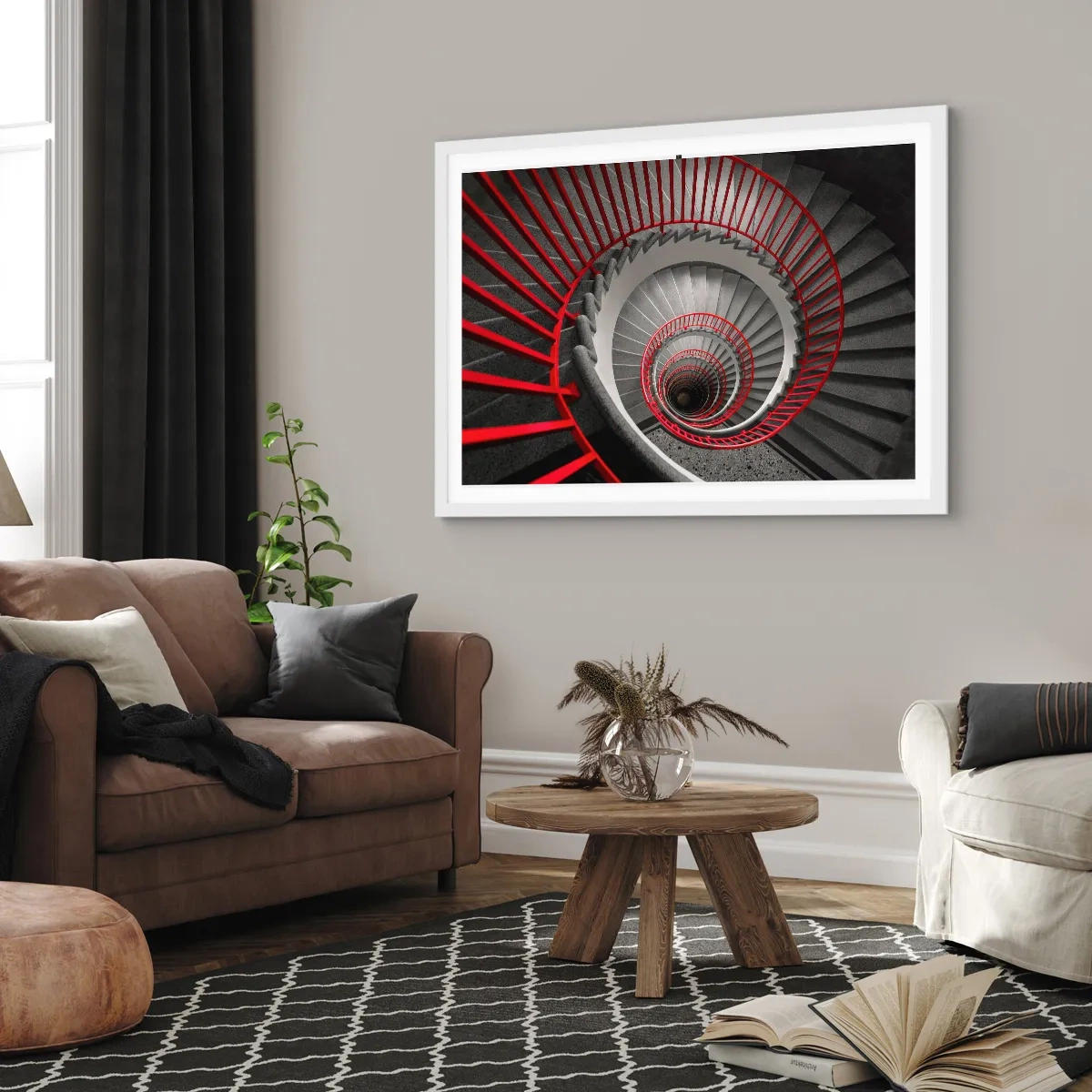 Affiche dans un cadre blanc - Poster - Amusement architectural - 91x61 cm