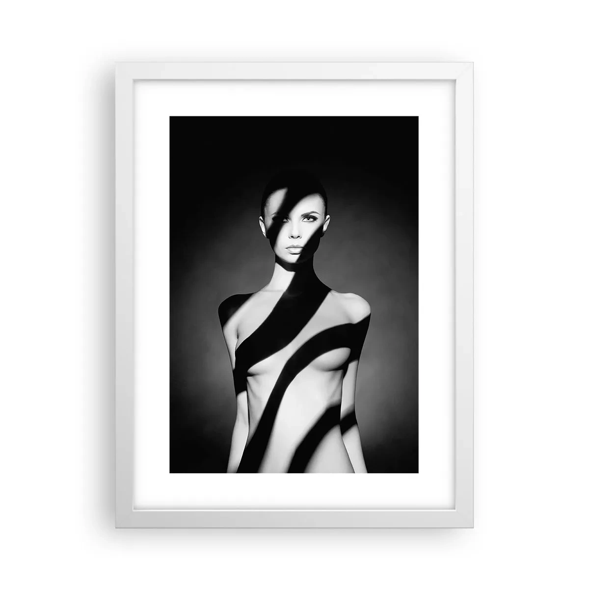 Affiche dans un cadre blanc - Poster - Dans la brillance et l'ombre - 30x40 cm