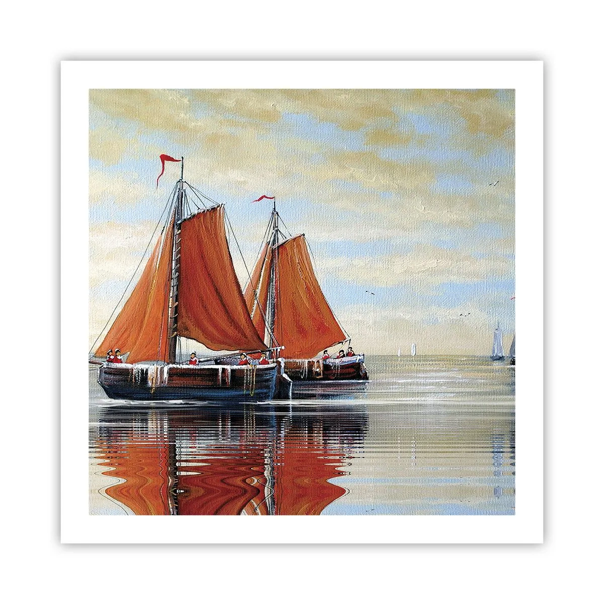 Affiche - Poster - He, navigue, marin - 60x60 cm